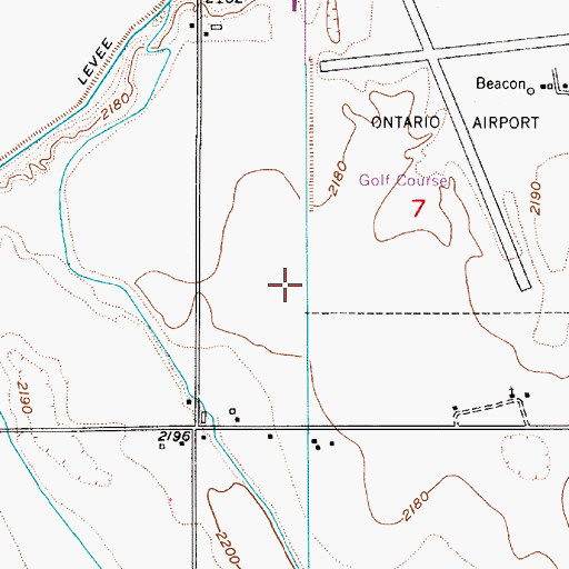 Topographic Map of Halliday Drain, OR