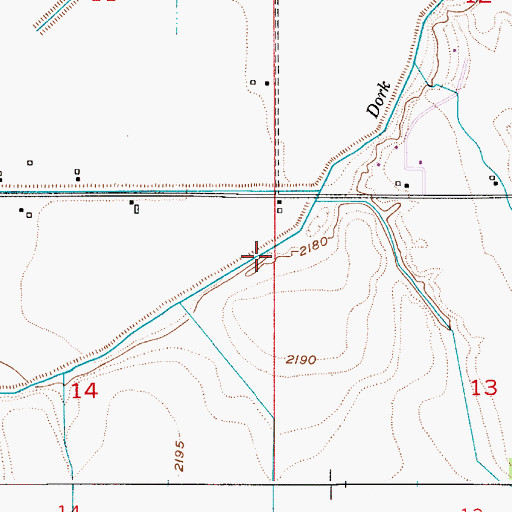 Topographic Map of Blanton Drain, OR