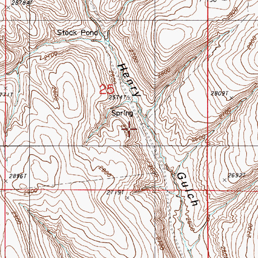 Topographic Map of Willow Reservoir, OR