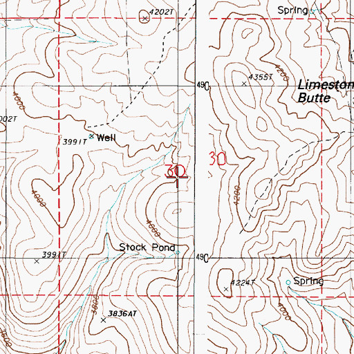 Topographic Map of Weatherby Spring, OR