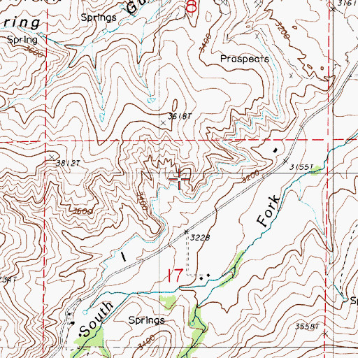 Topographic Map of South Dixie Ditch, OR