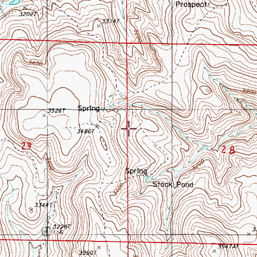 Topographic Map of Hope Butte Spring, OR