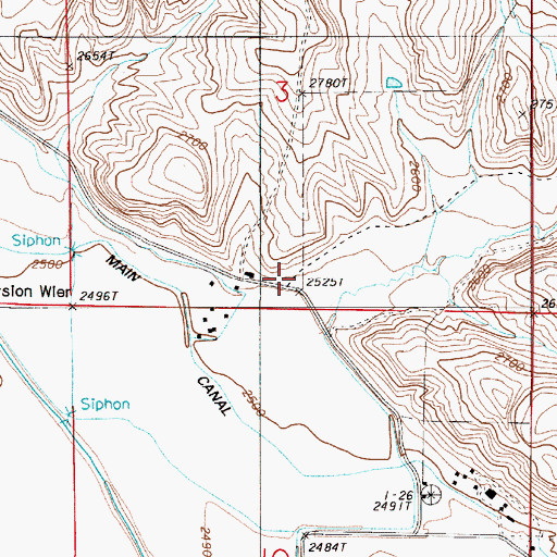 Topographic Map of Stone Quarry Gulch, OR