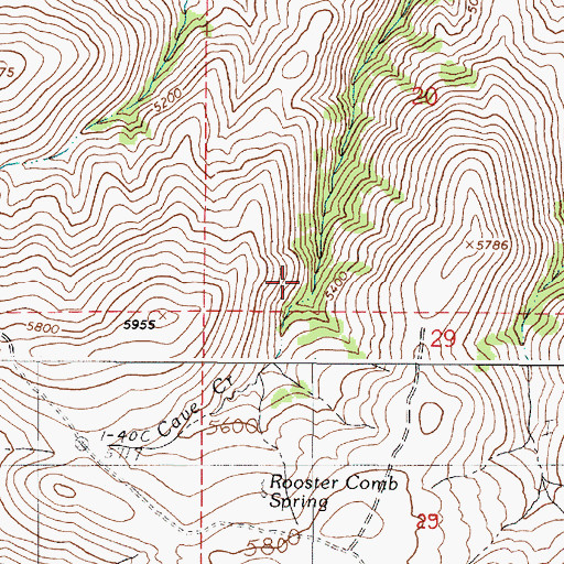 Topographic Map of Eddy Slough, OR