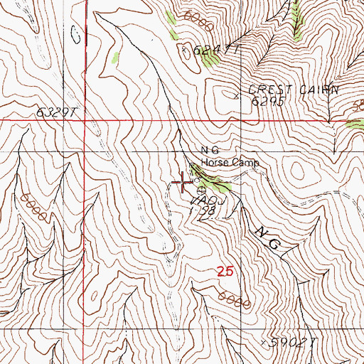 Topographic Map of Swede Spring, OR