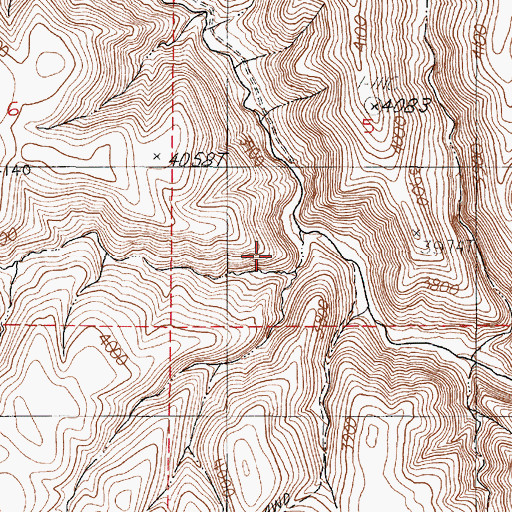 Topographic Map of Stoney Gulch, OR