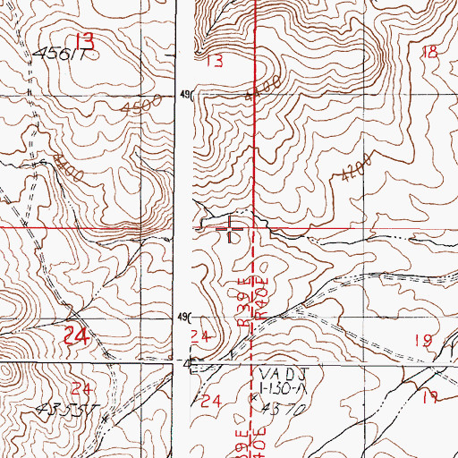 Topographic Map of Moltham Reservoir Five, OR