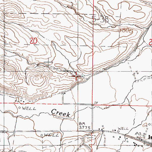 Topographic Map of Moltham Reservoir Three, OR