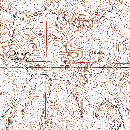 Topographic Map of Moltham Reservoir One, OR