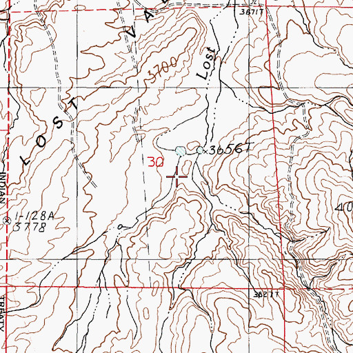Topographic Map of Indian Gulch, OR