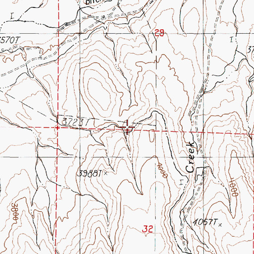 Topographic Map of Independence Creek Ditch, OR