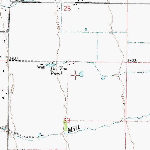 Topographic Map of Butler Reservoir, OR