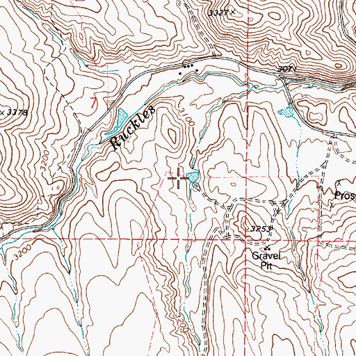Topographic Map of Constance Reservoir, OR