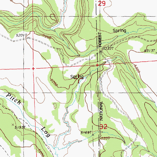 Topographic Map of Malloy Spring, OR