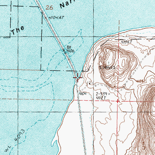 Topographic Map of Narrows, OR