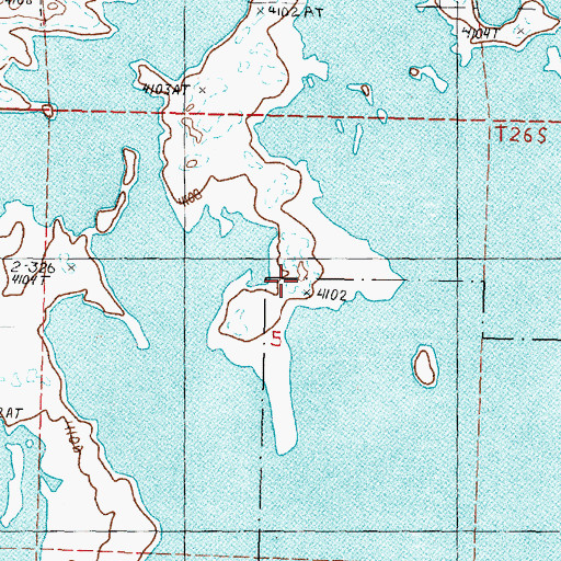 Topographic Map of Swan Lake Artesian Well, OR