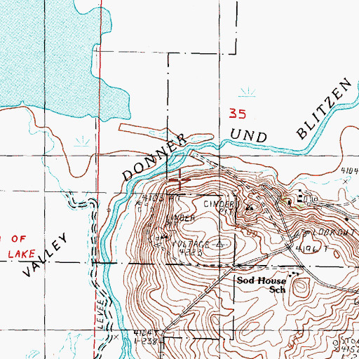 Topographic Map of Sodhouse Spring, OR