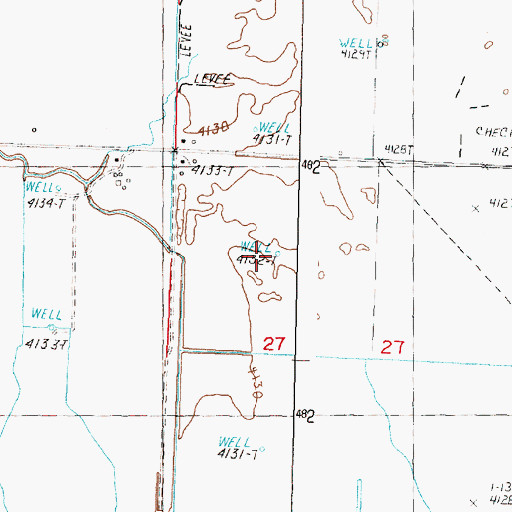 Topographic Map of Howes Well, OR