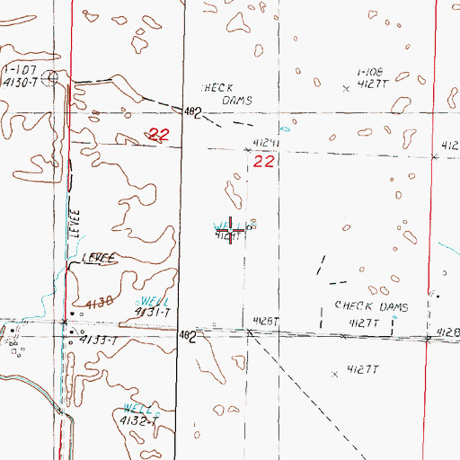 Topographic Map of Clemens Well, OR