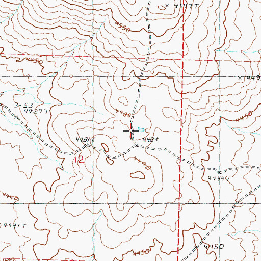 Topographic Map of Cheatgrass Reservoir, OR