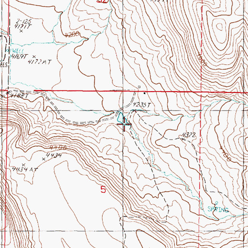 Topographic Map of Ruh Creek, OR