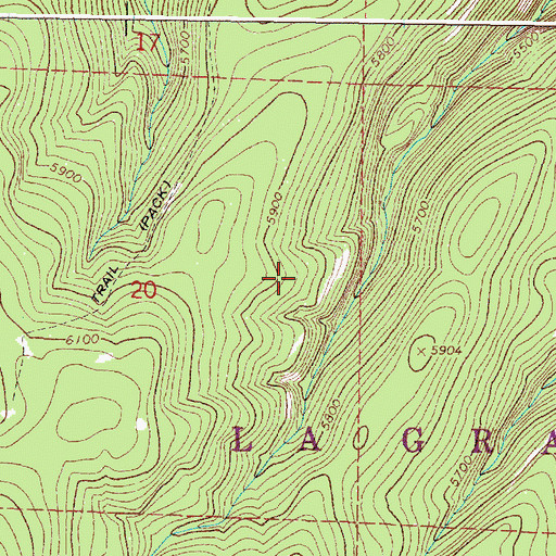Topographic Map of La Grande Watershed, OR
