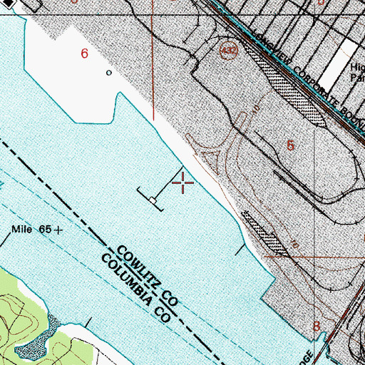 Topographic Map of Bourne Landing, OR