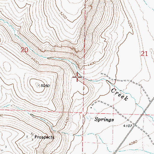Topographic Map of Bone Canyon, OR