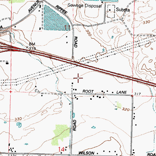 Topographic Map of Coyote Spring, OR