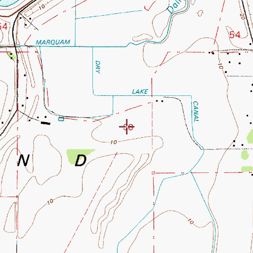 Topographic Map of Marquam Lake, OR