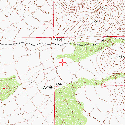 Topographic Map of Silver Camp Canyon, AZ