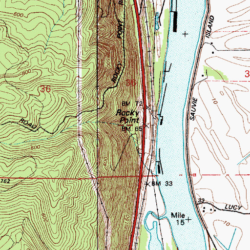 Topographic Map of Rocky Point (historical), OR