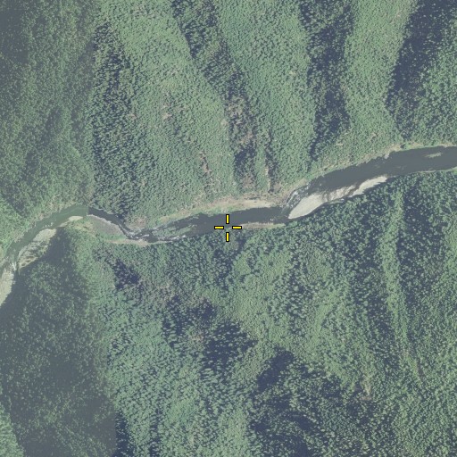 Aerial/Satellite Image of Tyee Rapids, OR