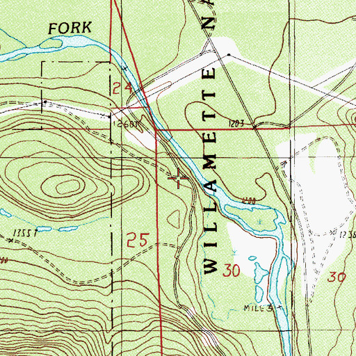 Topographic Map of Strube Lake, OR