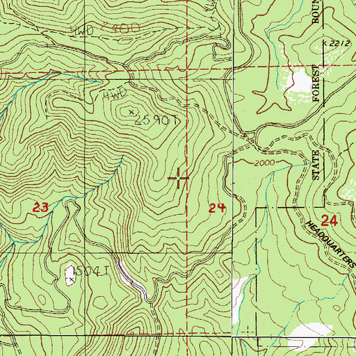 Topographic Map of Murphy Guard Station, OR