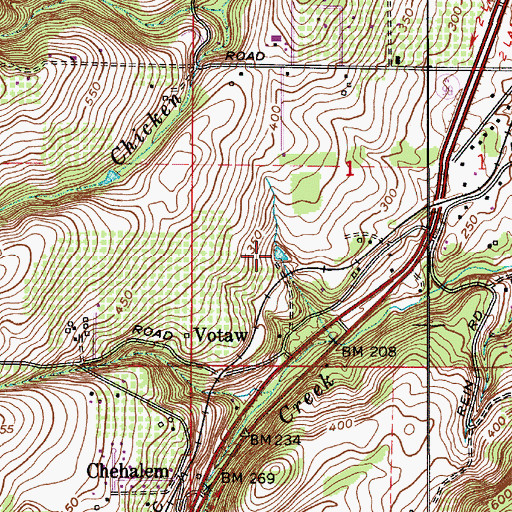 Topographic Map of Edstrom Reservoir, OR