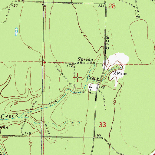 Topographic Map of Polly Creek, OR