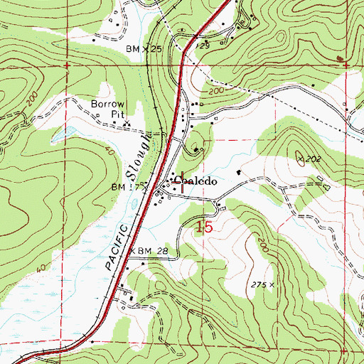 Topographic Map of Dufoe Creek, OR