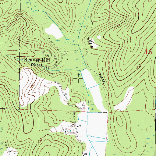 Topographic Map of Caufield Marsh, OR