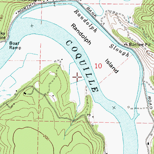 Topographic Map of Cedar Creek, OR