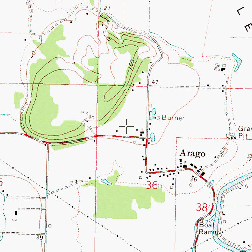 Topographic Map of Hall Prairie, OR