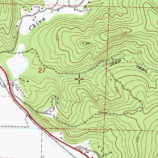 Topographic Map of Phil Creek, OR
