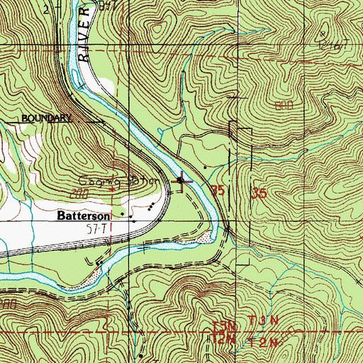 Topographic Map of McPherson Creek, OR