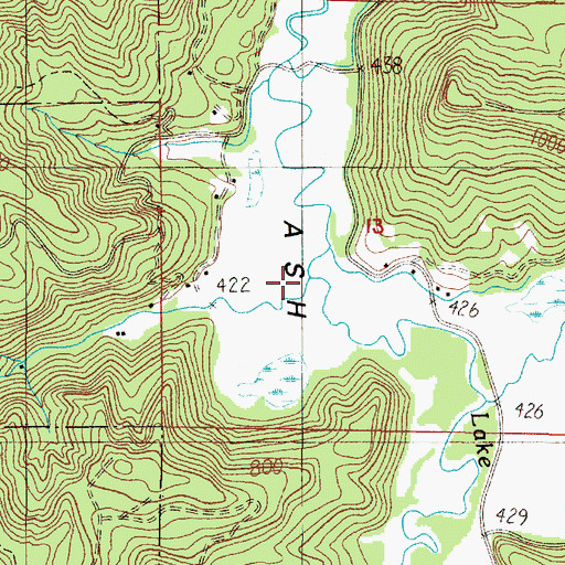 Topographic Map of Bickford Creek, OR