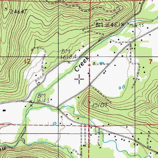 Topographic Map of Booth (historical), OR