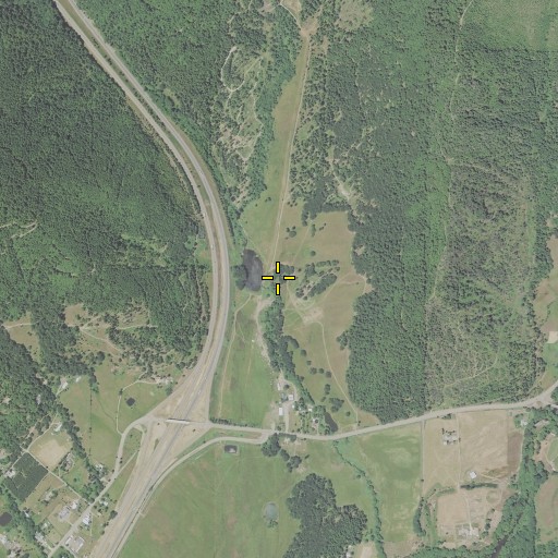 Aerial/Satellite Image of Benjamin Gulch, OR