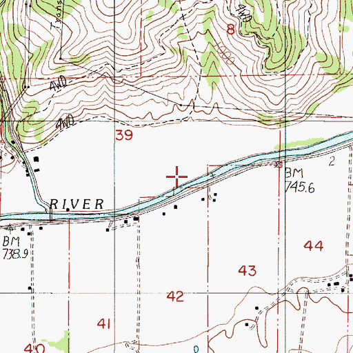 Topographic Map of Beckworth Creek, OR
