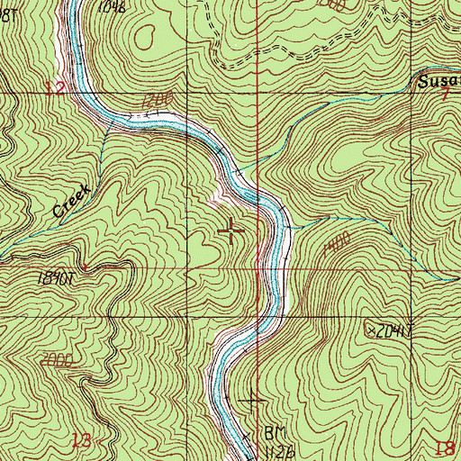 Topographic Map of Knupp Creek, OR