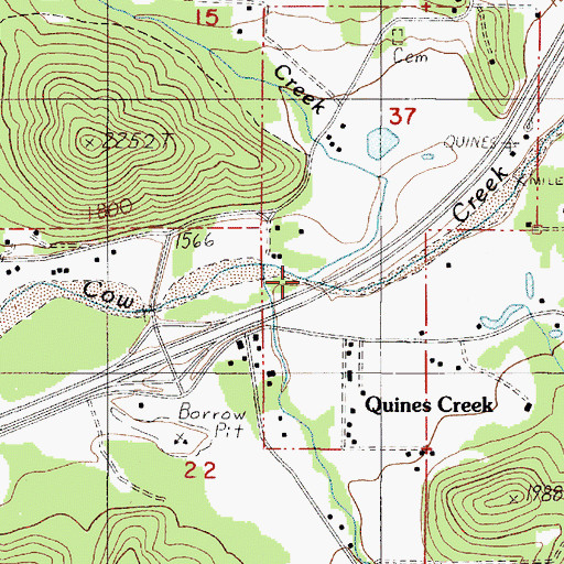 Topographic Map of Mynott Creek, OR