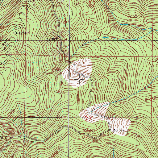 Topographic Map of Meadow Creek Campground, OR